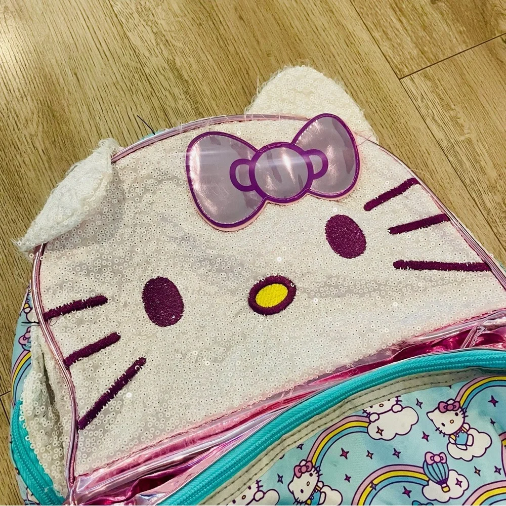 Hello Kitty Kids Sequin Backpack - Pink and Blue
